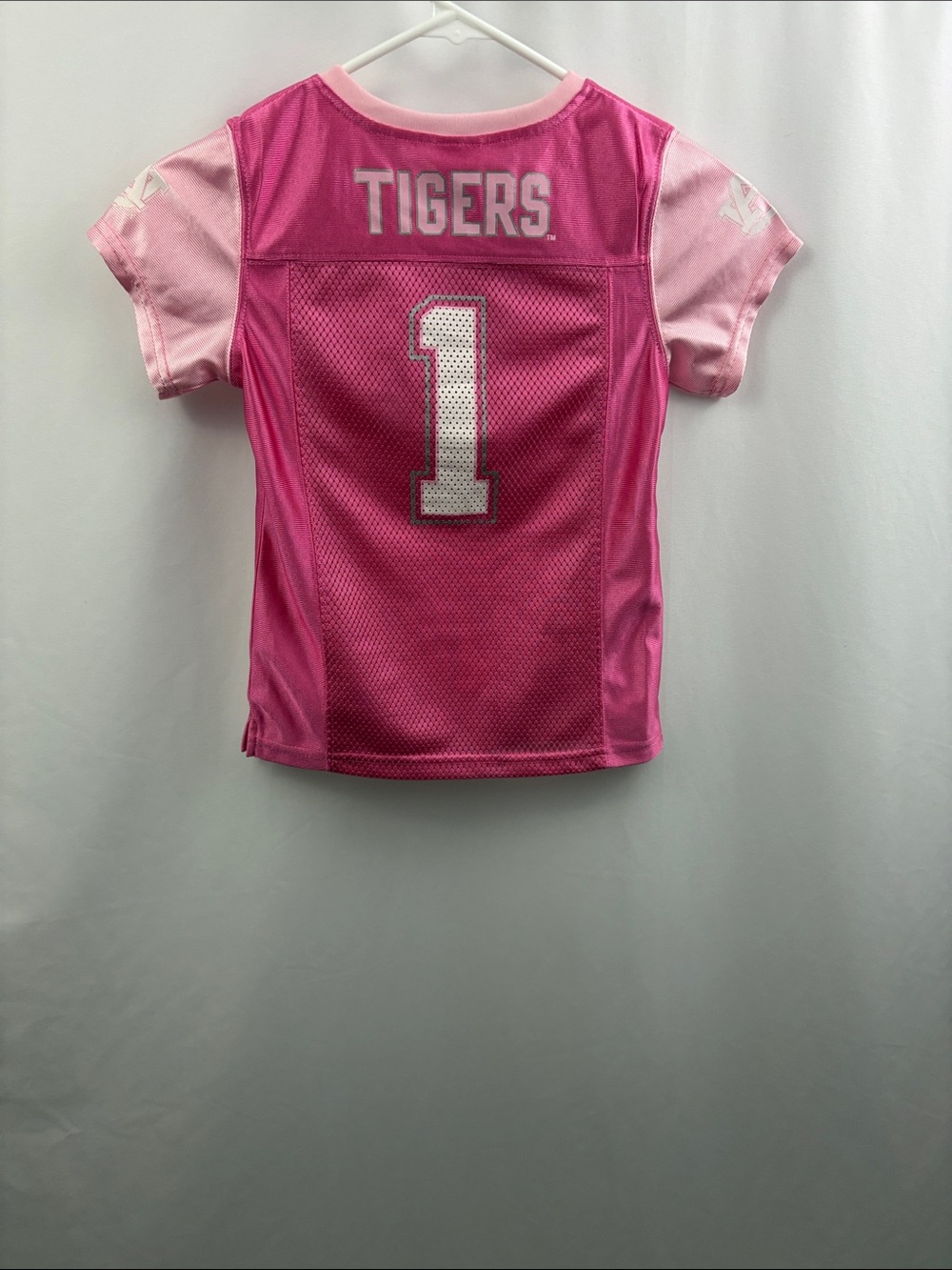 Auburn Tigers College Football Jersey War Eagle Kids Youth Girls Size 6/6x pink - Picture 4 of 6